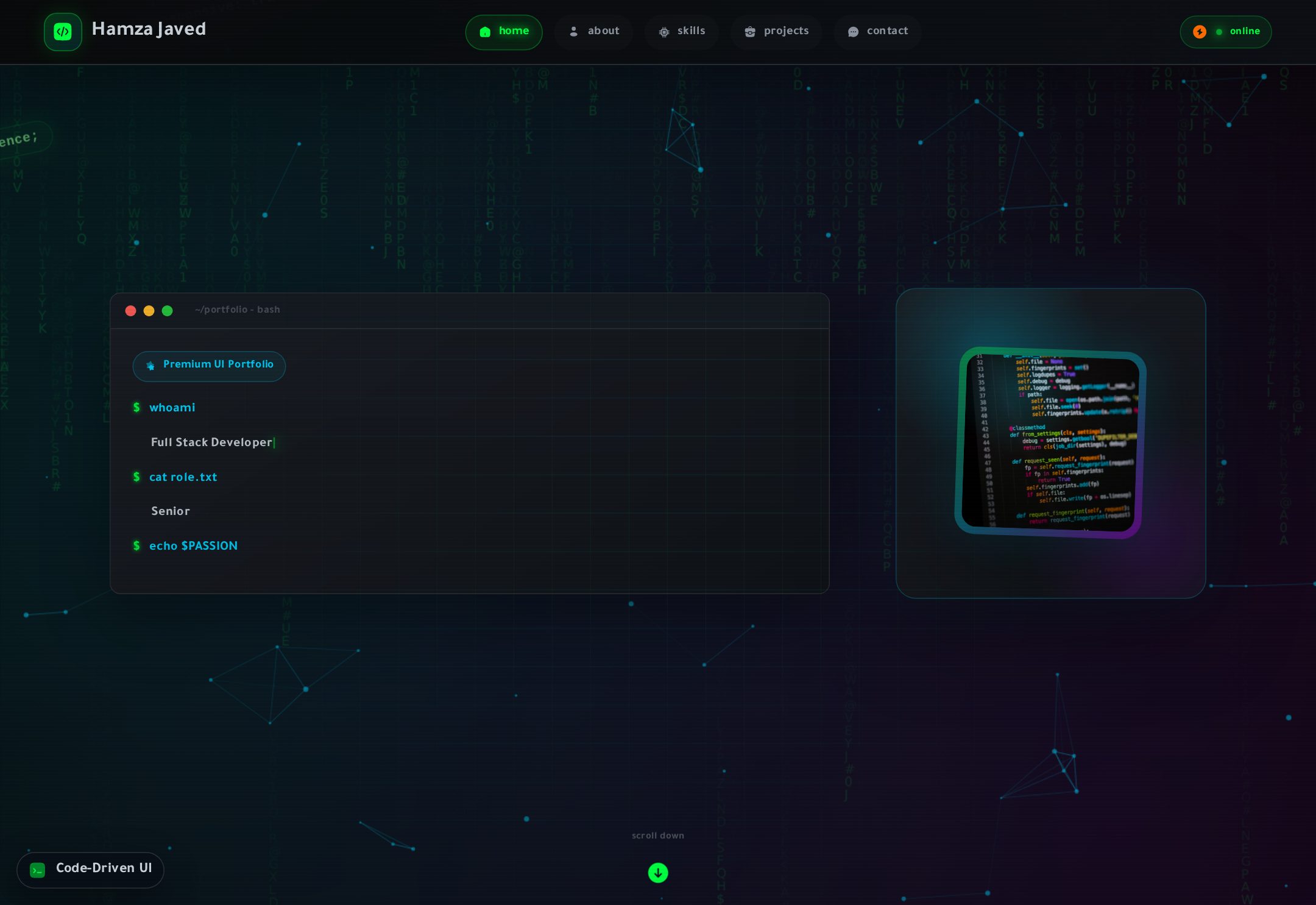 CyberCode Portfolio preview
