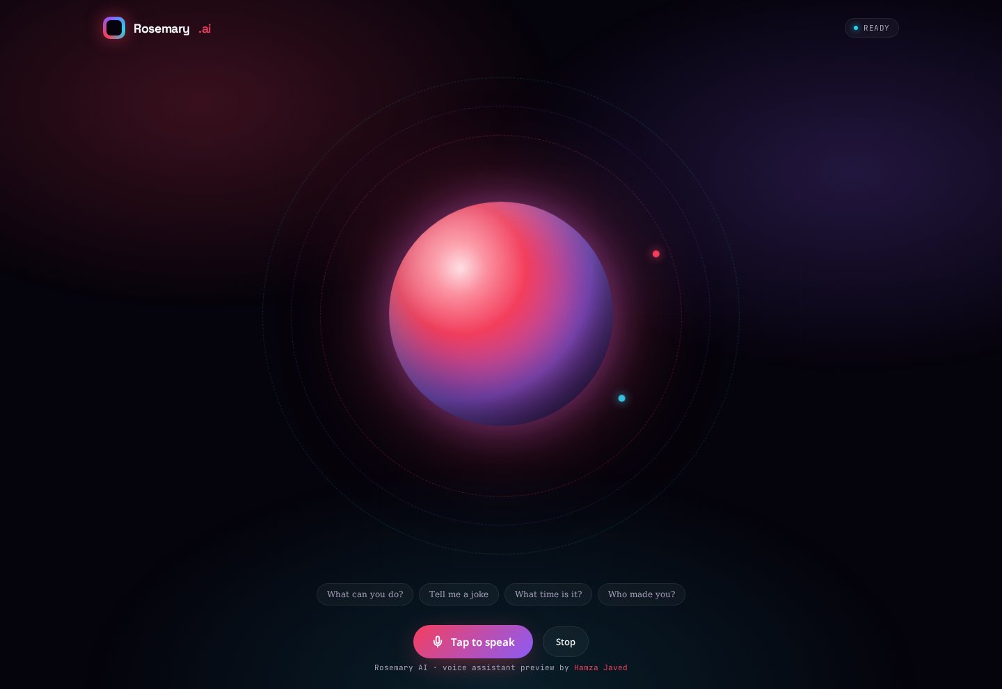 Rosemary AI — Sentient Agent World preview